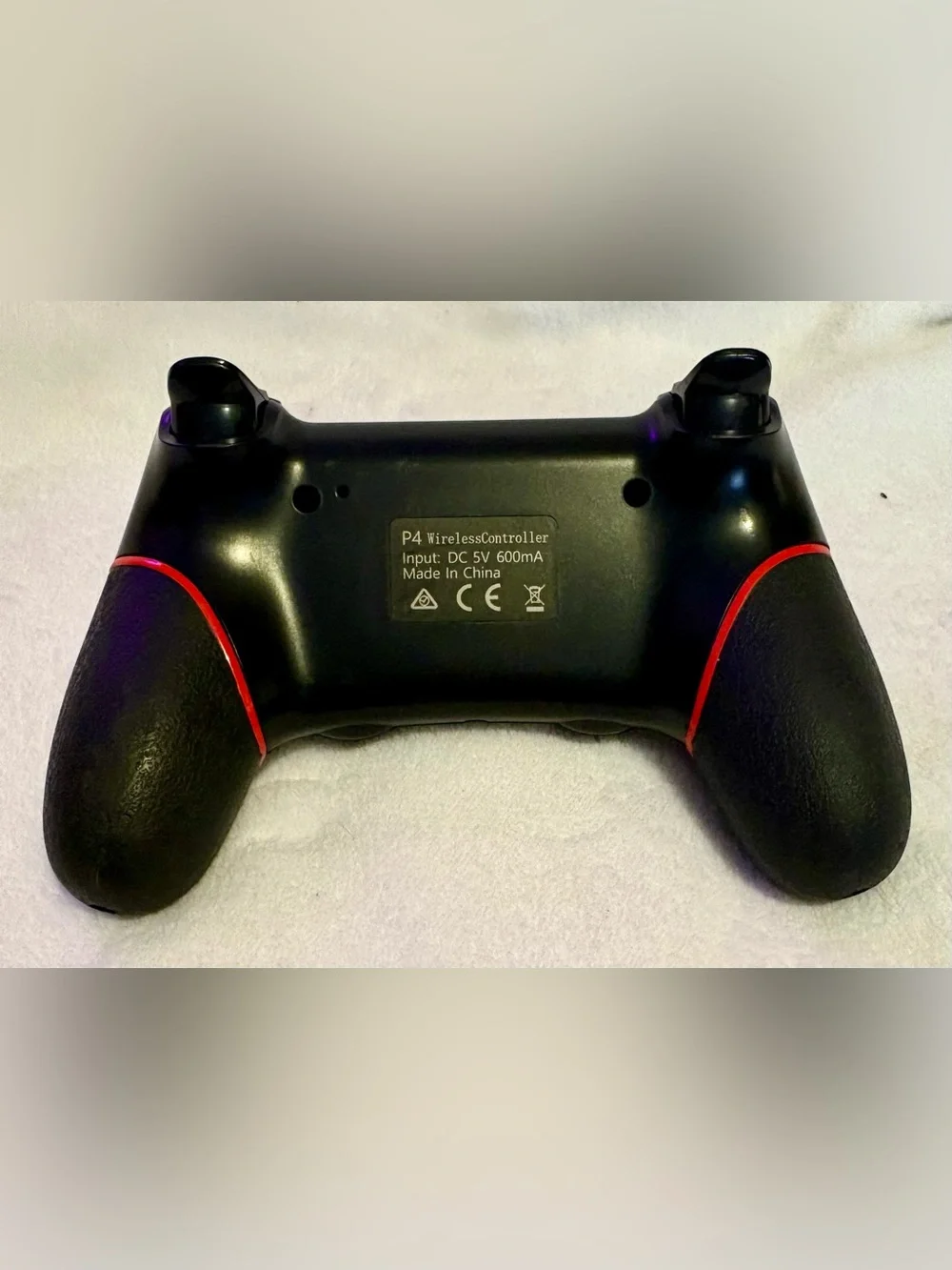 PS4 Wireless Controller - Black With Red Accent - Wireless Gamepad